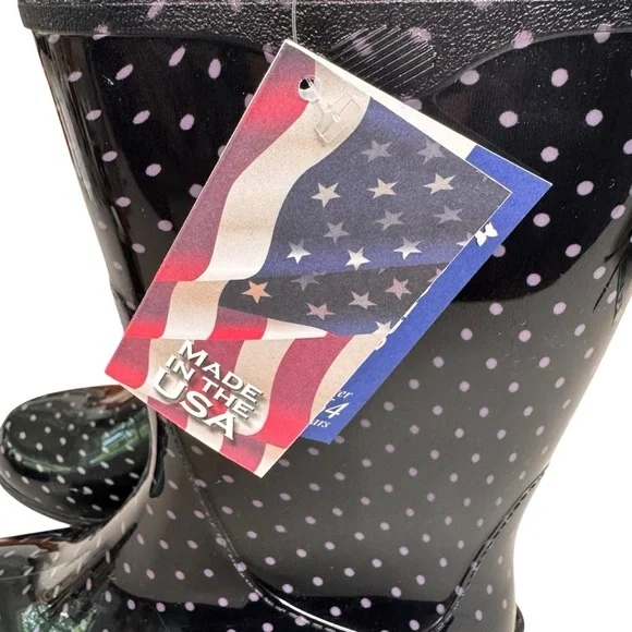Sloggers Polka Dot Rain Boots NWT 8 - Picture 5 of 13